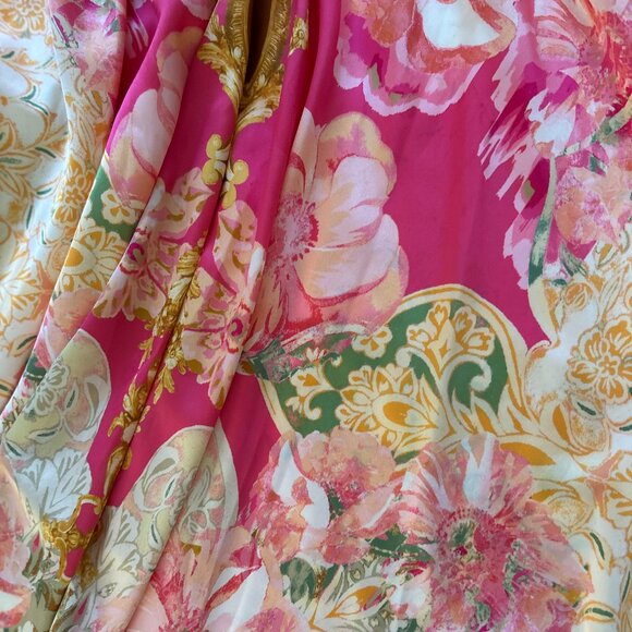 Flying Tomato Pink and Yellow Floral Maxi Dress - Picture 5 of 6
